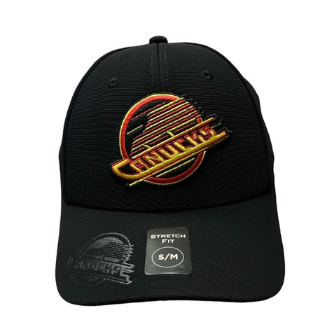 American Needle NHL Vancouver Canucks Stretch Fit Hat - Black