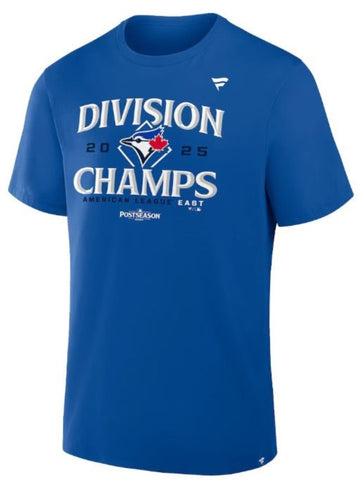 Fanatics Men's Toronto Blue Jays 2025 AL East Division Champions Locker Room T-Shirt - Royal Blue
