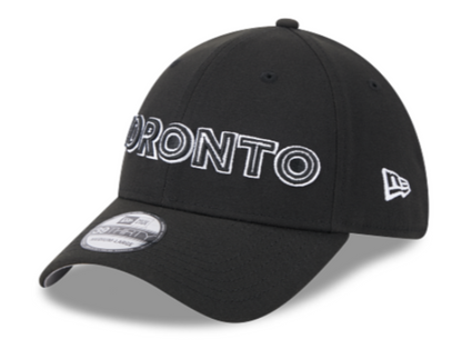 New Era MLB Toronto Blue Jays 2024 City Connect Alternate 39THIRTY Stretch Fit Hat - Black/White