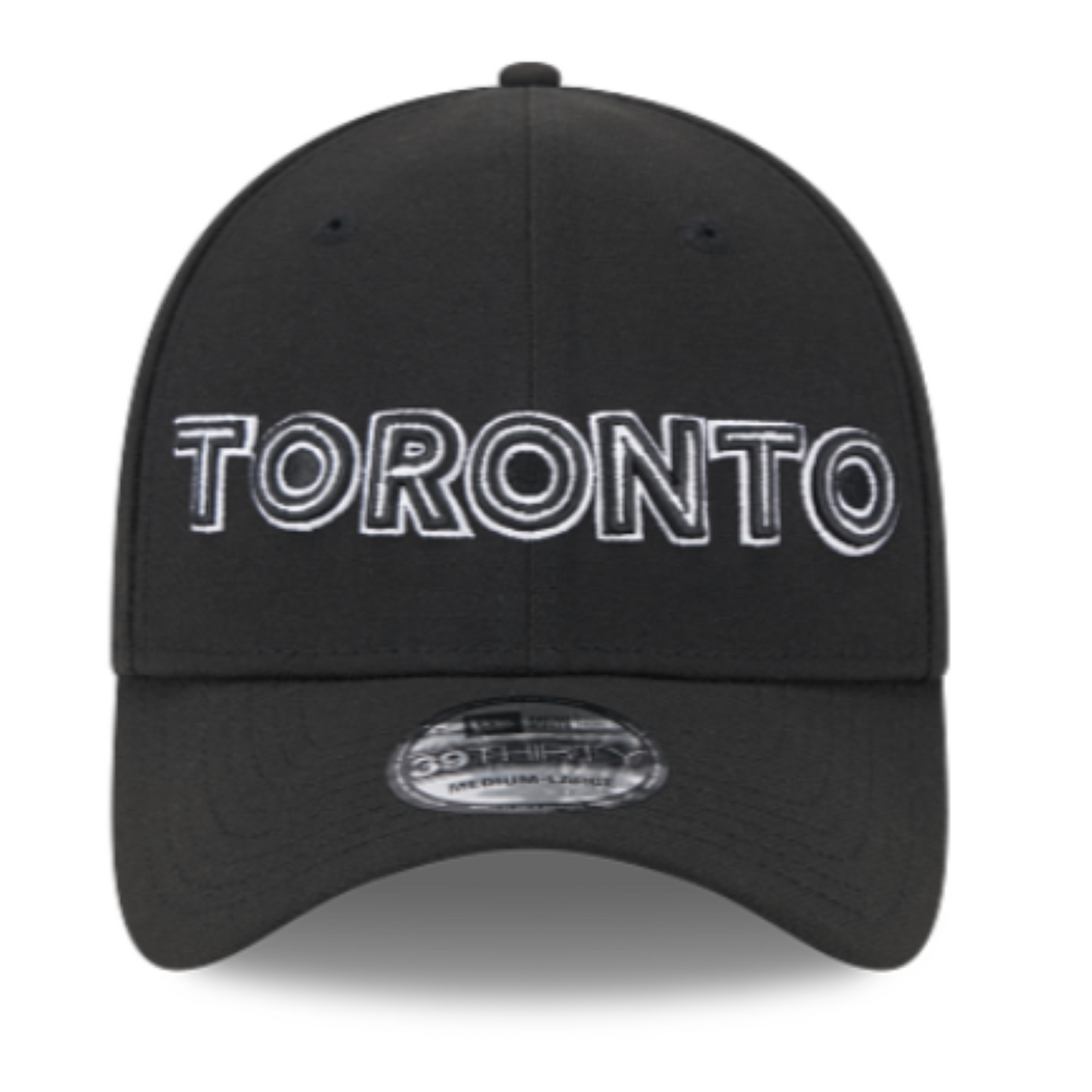 New Era MLB Toronto Blue Jays 2024 City Connect Alternate 39THIRTY Stretch Fit Hat - Black/White