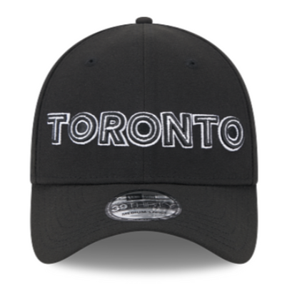 New Era MLB Toronto Blue Jays 2024 City Connect Alternate 39THIRTY Stretch Fit Hat - Black/White