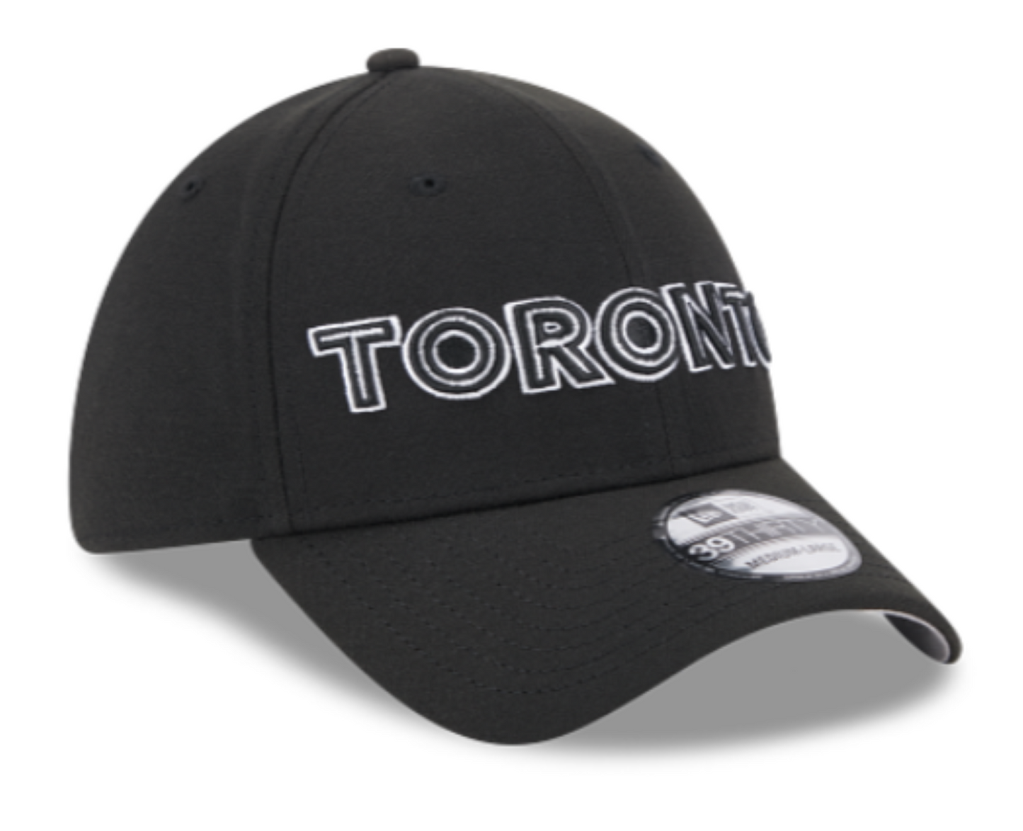 New Era MLB Toronto Blue Jays 2024 City Connect Alternate 39THIRTY Stretch Fit Hat - Black/White