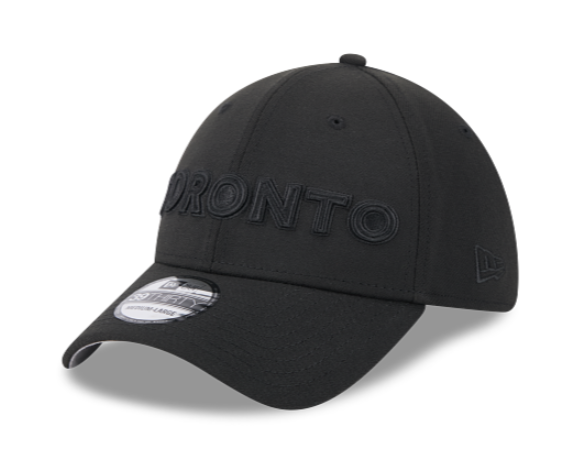 New Era MLB Toronto Blue Jays 2024 City Connect Alternate 39THIRTY Stretch Fit Hat - Black on Black