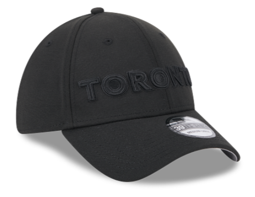 New Era MLB Toronto Blue Jays 2024 City Connect Alternate 39THIRTY Stretch Fit Hat - Black on Black