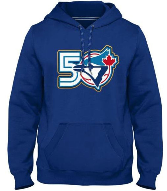 Bulletin MLB Toronto Blue Jays 50th Anniversary Twill Pullover Hoodies - Multiple Colors Available