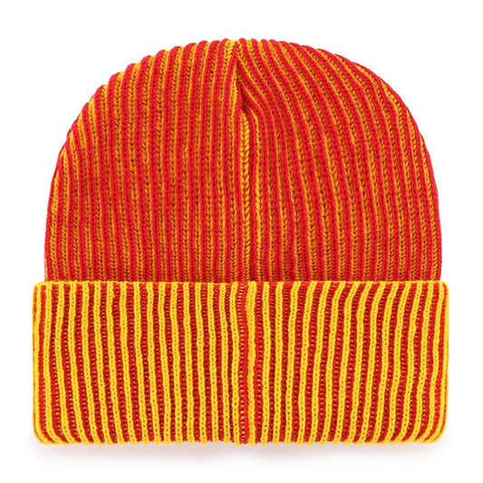 '47 NHL Calgary Flames Cold Snap Cuff Knit - Red/Yellow