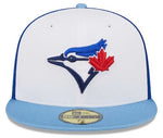 Men’s New Era MLB Toronto Blue Jays White/Powder Blue 2024 Spring Training 59FIFTY Fitted Hat