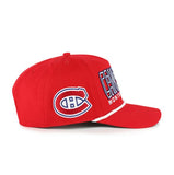 '47 NHL Montreal Canadiens Byline Cord Hitch Adjustable Snapback Hat - Red