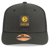 New Era NFL Pittsburgh Steelers 2025 Sideline 9SEVENTY Trucker Adjustable Hat - Black