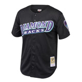 Mitchell & Ness Men's MLB Arizona Diamondbacks Randy Johnson #51 Cooperstown Mesh Batting Practice Button-Up Jersey - Black