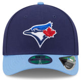 New Era 9FORTY MLB Toronto Blue Jays Two Tone M-Crown 2025 Postseason Adjustable Hat - Royal /Powder Blue