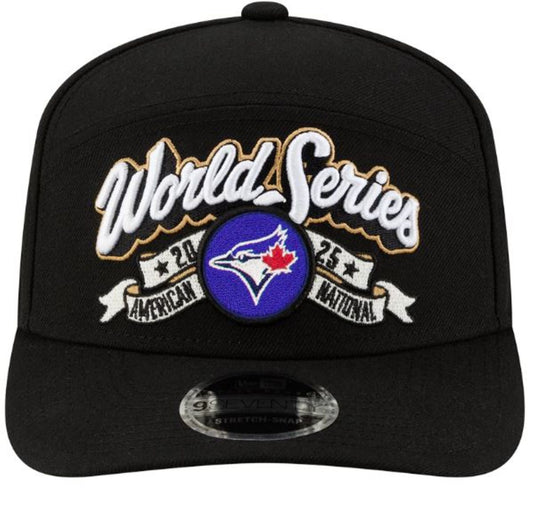 New Era MLB Toronto Blue Jays 2025 ALCS Champions 9SEVENTY Stretch Snap Adjustable Cap - Black