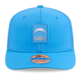 New Era NFL Los Angeles Chargers 2025 Sideline 9SEVENTY Trucker Adjustable Hat - Light Blue