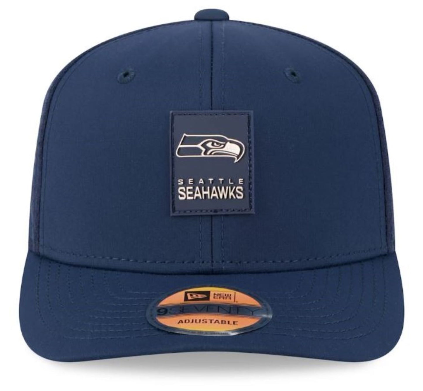 New Era NFL Seattle Seahawks 2025 Sideline 9SEVENTY Trucker Adjustable Hat - Navy