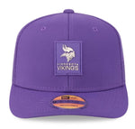 New Era NFL Minnesota Vikings 2025 Sideline 9SEVENTY Trucker Adjustable Hat - Purple