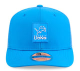 New Era NFL Detroit Lions 2025 Sideline 9SEVENTY Trucker Adjustable Hat - Light Blue