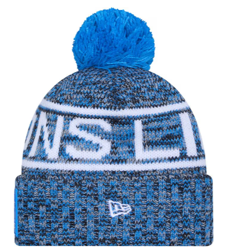 New Era NFL 2025 Sideline Cold Weather Cuffed Knit Hat with Pom