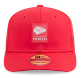 New Era NFL Kansas City Chiefs 2025 Sideline 9SEVENTY Trucker Adjustable Hat - Red