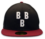 New Era Negro League Birmingham Black Barons 59FIFTY Fitted Hat - Black/Red