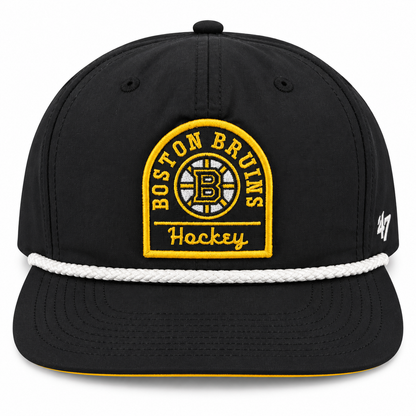 '47 brand boston bruins captain snapback hat- Black