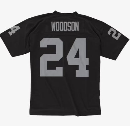 Mitchell & Ness Charles Woodson Black Oakland Raiders 1998 Legacy Player Jersey - Black
