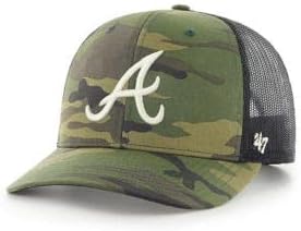 47 MLB Trucker Atlanta Braves Snapback Adjustable Hat - Camo