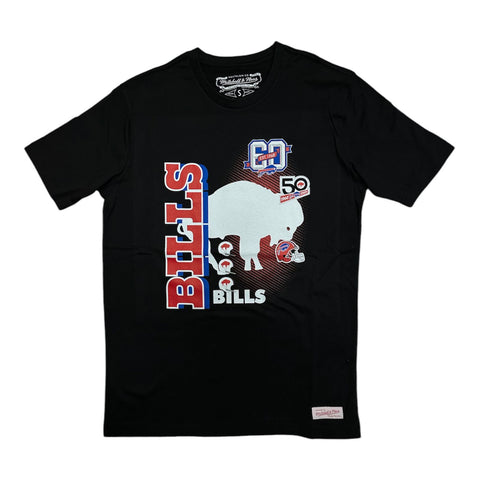 Men's Mitchell & Ness NFL Buffalo Bills 50th Season 1960-2009 Tee - Black