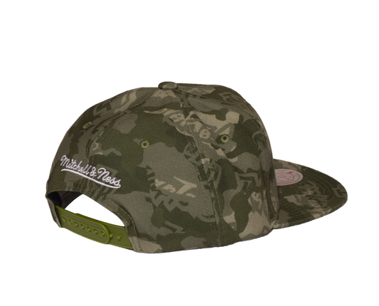 Men's Camo Mitchell & Ness Toronto Raptors Snapback Hat