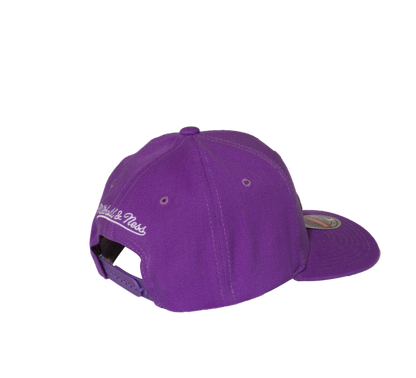 Men's Classic Red Mitchell & Ness Toronto Raptors Snapback Hat - Purple