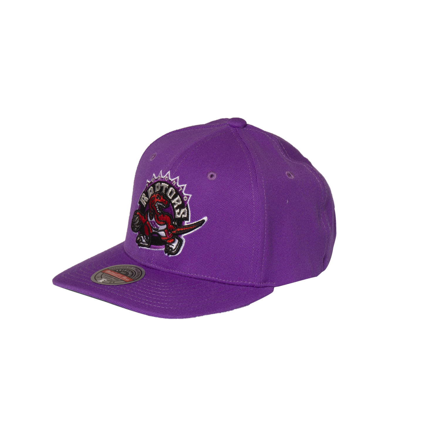 Men's Classic Red Mitchell & Ness Toronto Raptors Snapback Hat - Purple