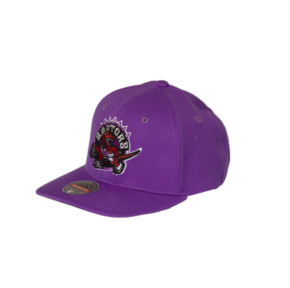 Men's Classic Red Mitchell & Ness Toronto Raptors Snapback Hat - Purple