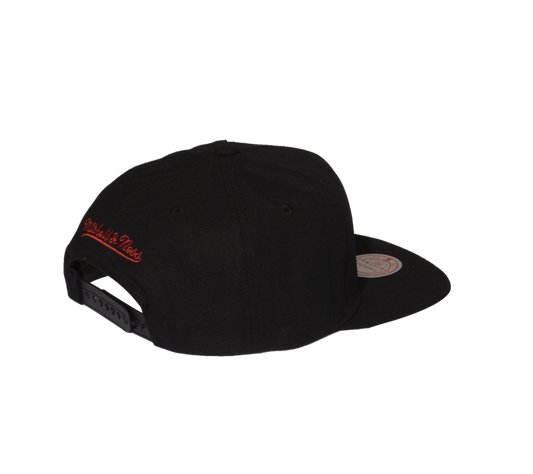Men's Mitchell & Ness Black Toronto Raptors Embroidery Glitch Snapback Hat