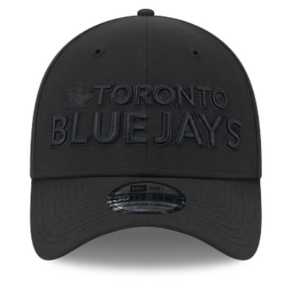 New Era MLB Toronto Blue Jays 2024 City Connect Alternate 39THIRTY Stretch Fit Hat - Black on Black