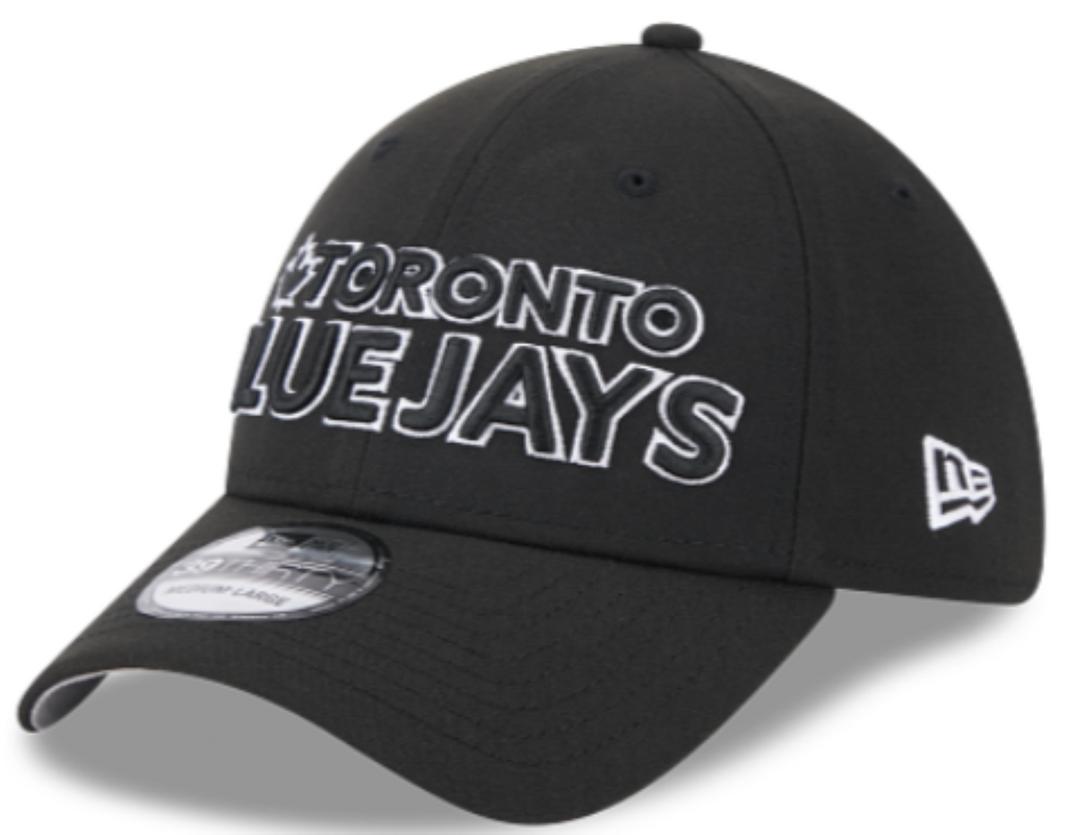 New Era MLB Toronto Blue Jays 2024 City Connect Alternate 39THIRTY Stretch Fit Hat - Black/White