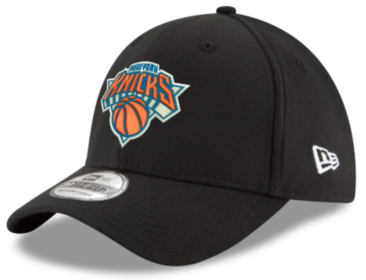 New Era NBA New York Knicks Team Classic 39THIRTY Stretch Fit Hat - Black