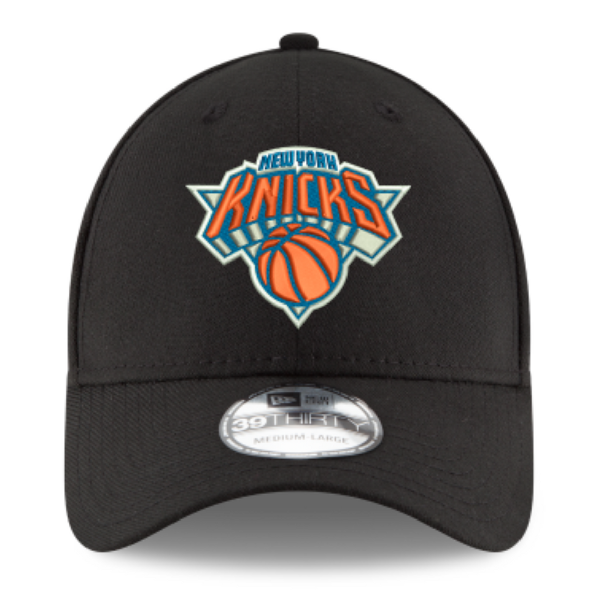 New Era NBA New York Knicks Team Classic 39THIRTY Stretch Fit Hat - Black