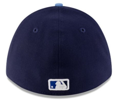 New Era 39THIRTY M-Crown MLB Toronto Blue Jays 50th Anniversary Side Patch Player Replica Stretch-Fit Hat - Navy/Powder Blue
