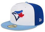 Men’s New Era MLB Toronto Blue Jays White/Powder Blue 2024 Spring Training 59FIFTY Fitted Hat