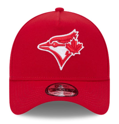 New Era MLB Toronto Blue Jays 9FORTY A-Frame Adjustable Hat - Red