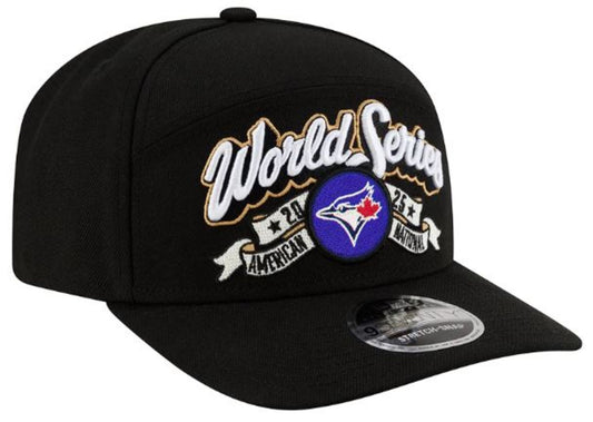 New Era MLB Toronto Blue Jays 2025 ALCS Champions 9SEVENTY Stretch Snap Adjustable Cap - Black