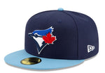 New Era 59FIFTY MLB Toronto Blue Jays 2025 Two Tone Postseason Fitted Hat - Royal/Powder Blue