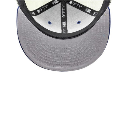 New Era Youth MLB Toronto Blue Jays Glow-in-The-Dark Neon 9FIFTY Trucker Adjustable Snapback Hat - Blue