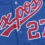 Mitchell & Ness Men's MLB Montreal Expos Vladimir Guerrero #27 Authentic 2002 Cooperstown Batting Practice Button-Up Jersey
