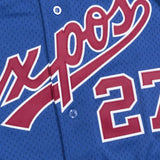 Mitchell & Ness Men's MLB Montreal Expos Vladimir Guerrero #27 Authentic 2002 Cooperstown Batting Practice Button-Up Jersey