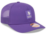 New Era NFL Minnesota Vikings 2025 Sideline 9SEVENTY Trucker Adjustable Hat - Purple