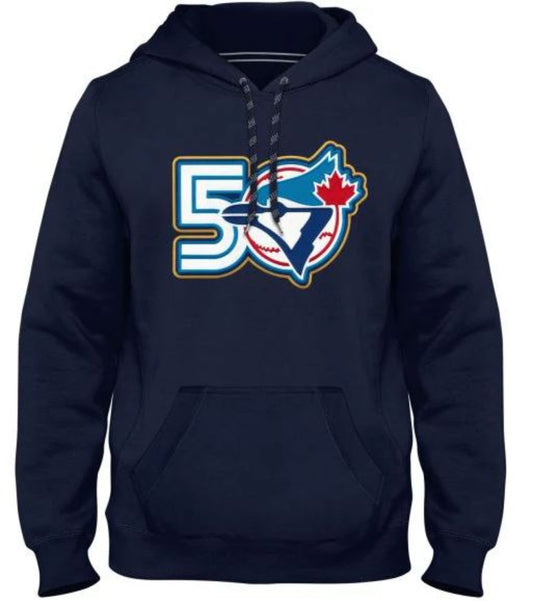 Bulletin MLB Toronto Blue Jays 50th Anniversary Twill Pullover Hoodies - Multiple Colors Available