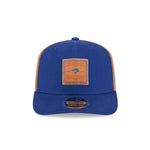 New Era MLB Toronto Blue Jays Debossed Logo 9SEVENTY Stretch-Snap Hat - Blue/Brown