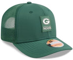New Era NFL Green Bay Packers 2025 Sideline 9SEVENTY Trucker Adjustable Hat - Green