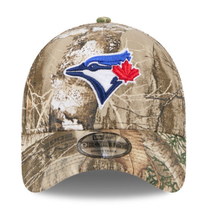 New Era 9FORTY A-Frame MLB Toronto Blue Jays Real Tree Adjustable Hat - Camo