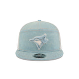 New Era NHL Toronto Maple Leafs Denim Split Panel 9FIFTY Adjustable Hat - Blue